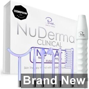 Pure Daily Care NuDerma Clinical Portable Skin Therapy Wand, 7 Piece Set